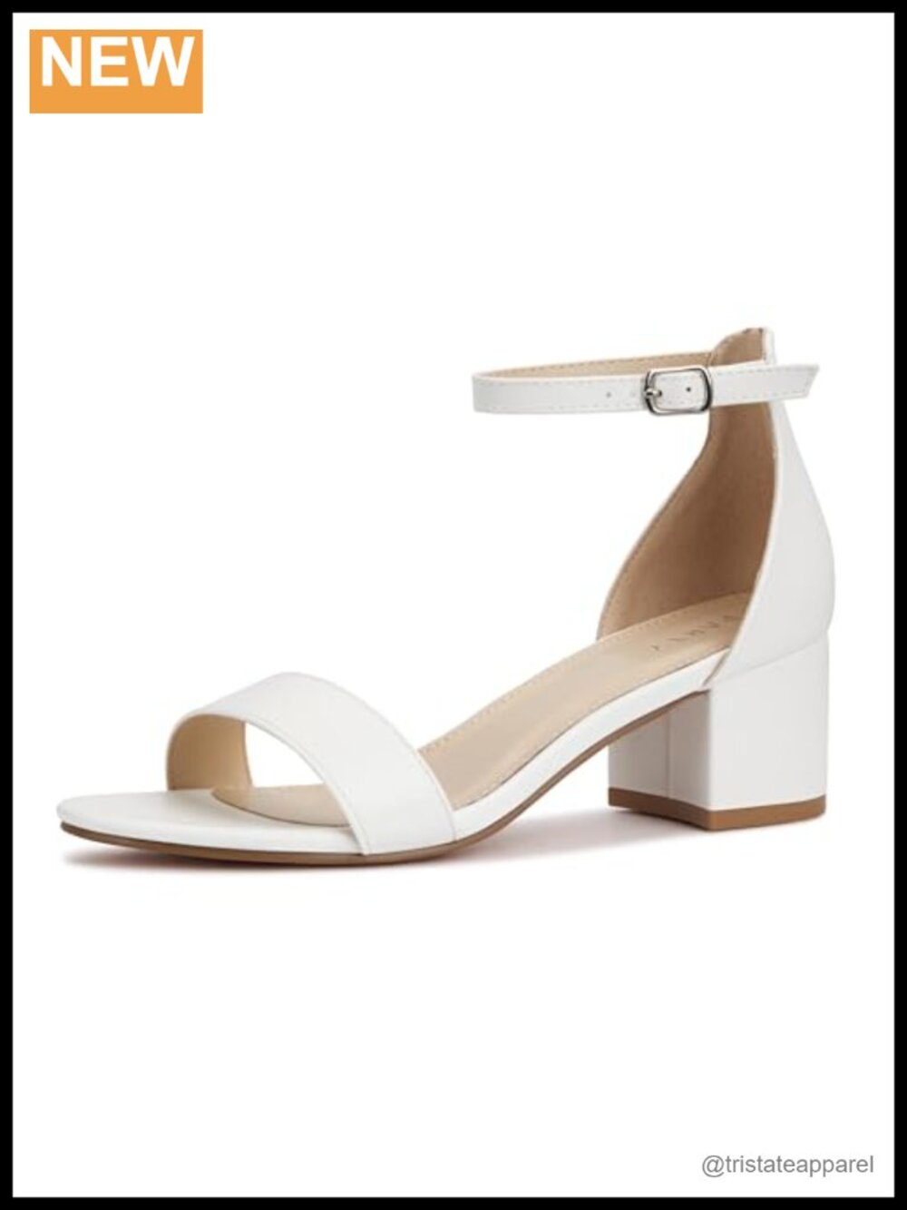 Open Toe Ankle Strap Block Chunky Heel Sandals - 2.25" Heel